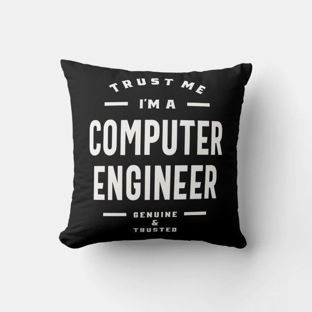 Coussin Ingénieur informatique Travail Titre du travail Ca (Recto)