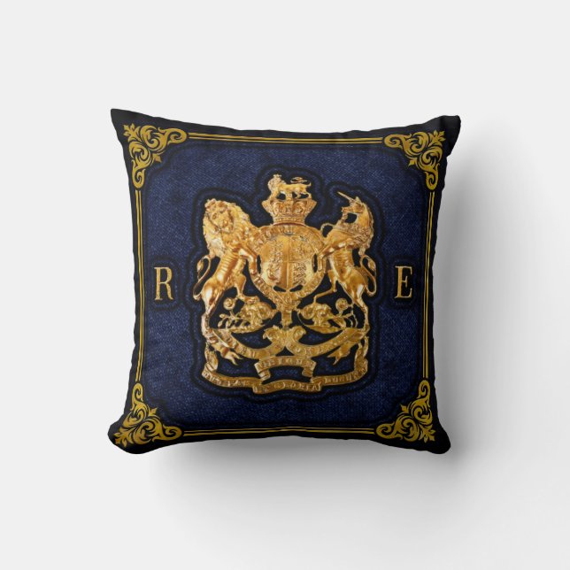 Coussin Ingénieurs royaux victoriens lancent l'oreiller (Recto)