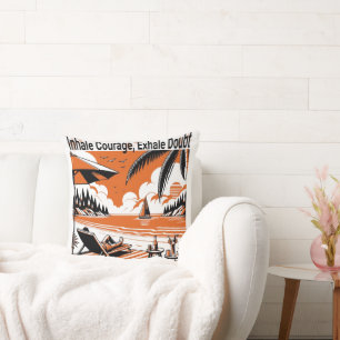 Coussin Inhale Courage Exhale Doute - Ecouteur À Jets Minu