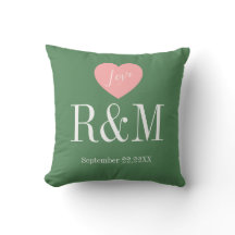 Initiales de monogramme de couple de mariage d'ann