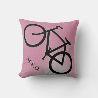 Coussin Initiales personnalisées Monogram sur le panneau V
