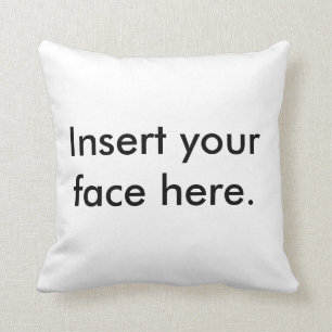 Coussin Insérez votre visage ici se reposent