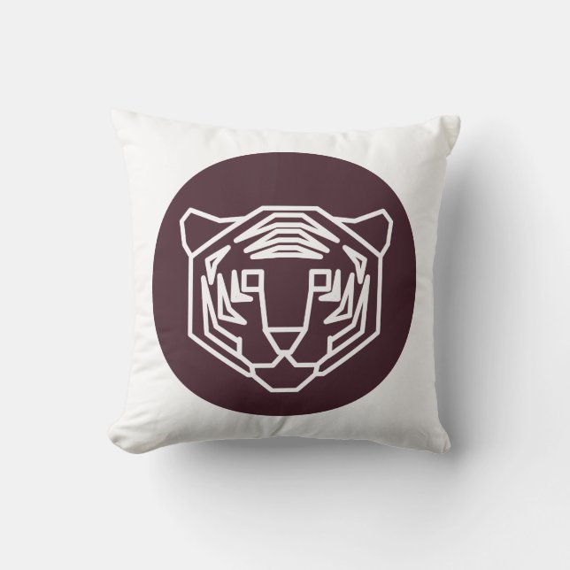 Coussin Insigne Visage Tiger (Recto)