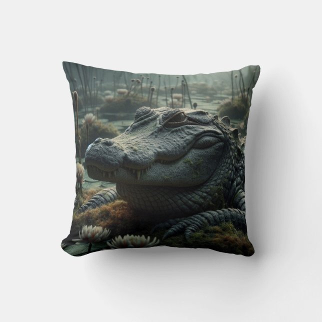 Coussin inspiré par l'alligator (Recto)