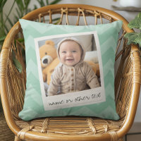 Instagram Photo Retro frame Custom Text Mint Green