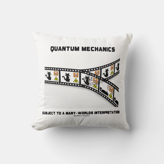 Coussin Interprétation de Quantum Mechanics Many Worlds (Recto)