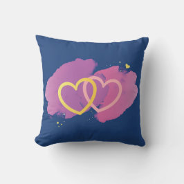 Coussin Intertwined Hearts Decorative