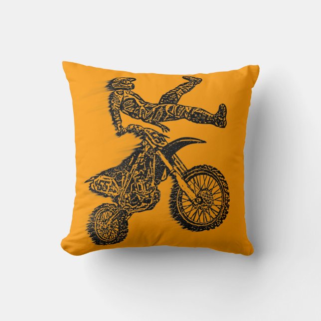 Coussin Intoxiqué de motocross (Recto)