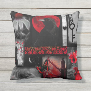 Coussin Intrigue rouge