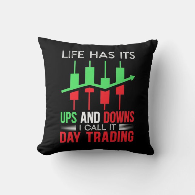Coussin Investisseur J'Appelle Ça Jour Trading (Recto)