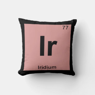Coussin Ir - Symbole du tableau périodique de la chimie de
