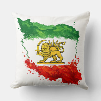Coussin Iran Lion & Sun Throw Pillow | Persian Shir o Khor