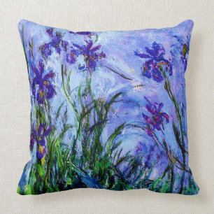 Coussin Iris de Monet-Lilas de Claude