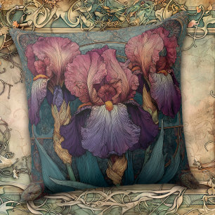 Coussin Iris Enchantment Art Nouveau