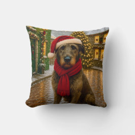 Coussin Irish Wolfhound Holiday