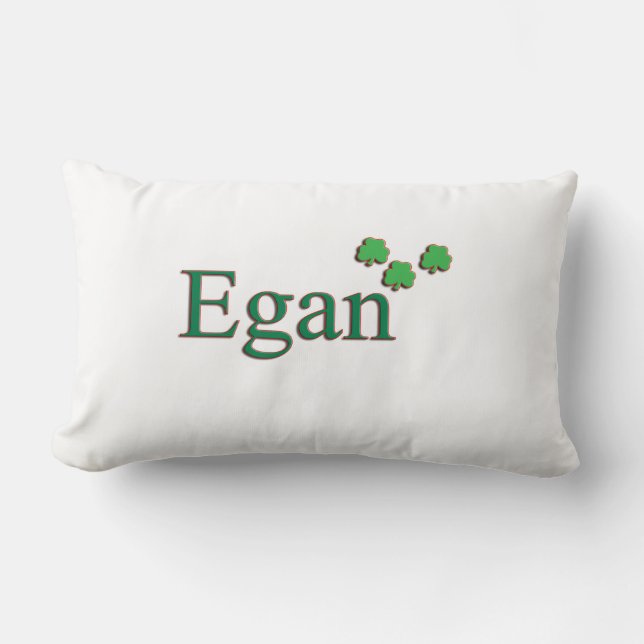 Coussin irlandais de nom de famille d'Egan (Recto)