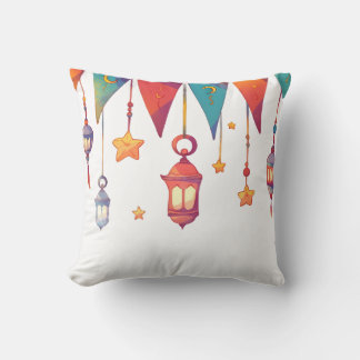 Coussin  Islamic Colorful Design for Ramadan Throw Pillow