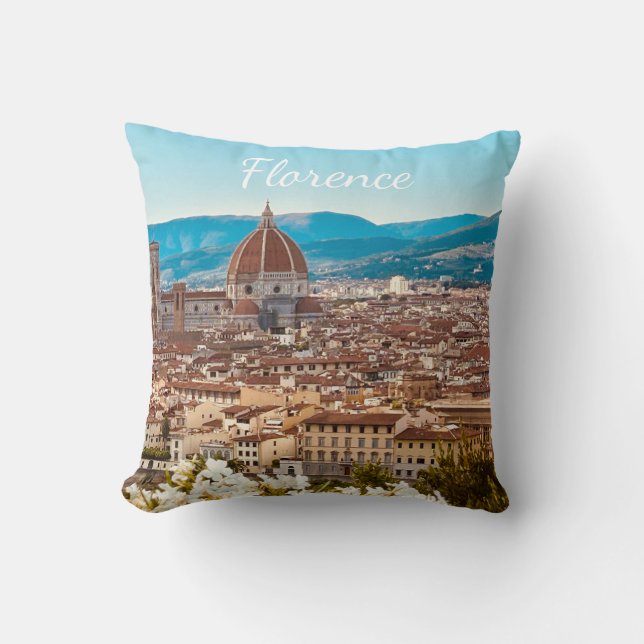 Coussin Italie customisée Florence Photographie (Recto)