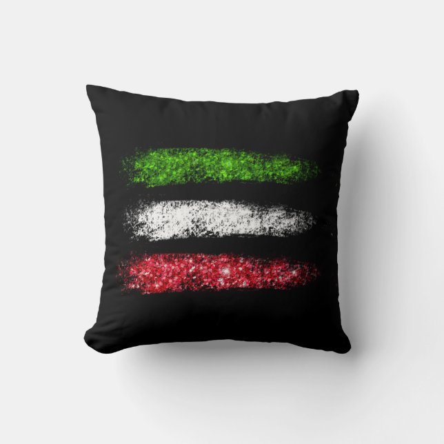Coussin *~* ITALIE ITALIE Drapeau Abstrait ITALIEN (Recto)