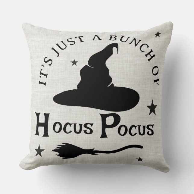 Coussin It's Just a Bunch of Hocus Pocus Throw Pillow (Recto)