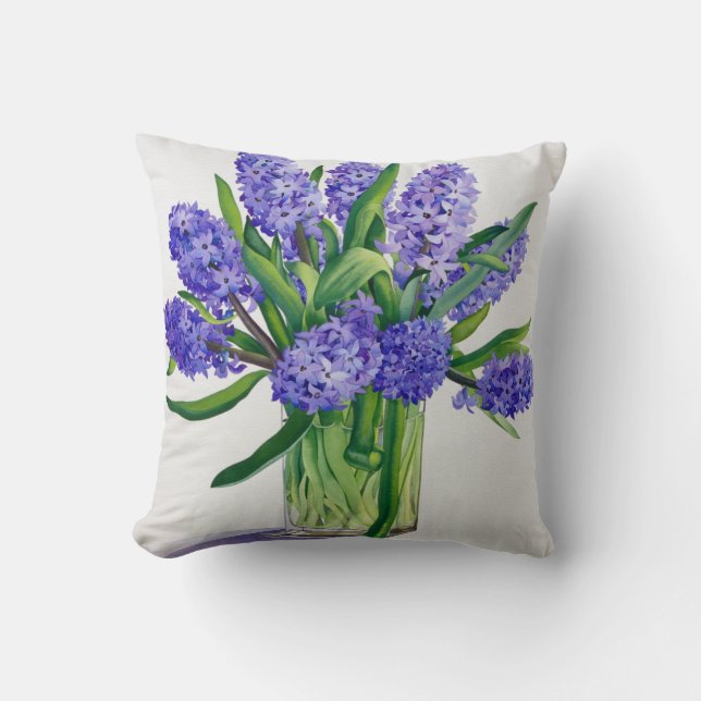Coussin Jacinthes bleues (Recto)