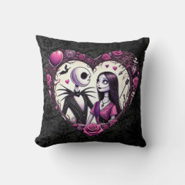 Coussin Jack et Sally Goth Valentine