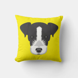 Coussin Jack jaune Russell Terrier