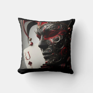 Coussin Jack of Spades Masque Jeu d'oreiller | Arlequin