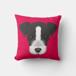 Coussin Jack rose Russell Terrier