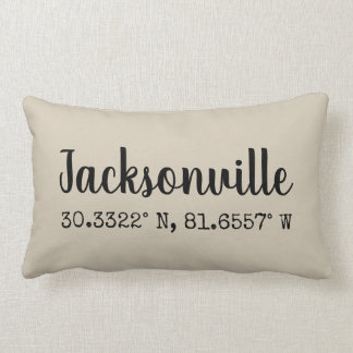 Coussin Jacksonville la Floride de coordonnées