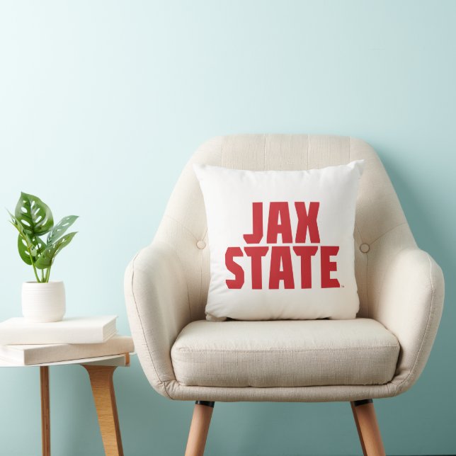 Coussin Jacksonville State University JAX STATE Bold Red (Chaise)