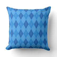 Jacquard Diamants bleus avec fine ligne pointillée