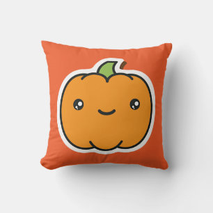 Coussin Jacquard Jack-o-lanterne d'Halloween mignon