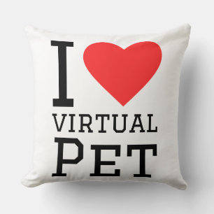 Coussin J'adore animal virtuel