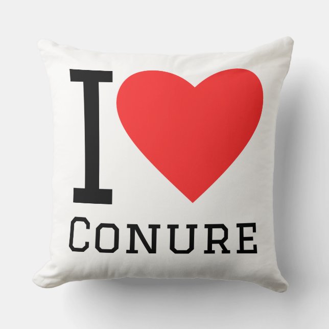 Coussin J'adore conure (Recto)