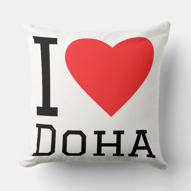 Coussin J'adore Doha (Recto)