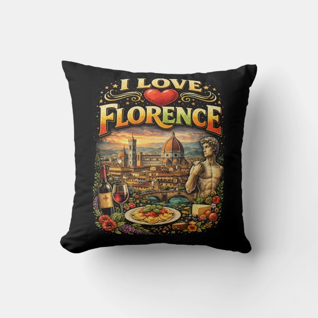 Coussin J'adore Florence (Recto)