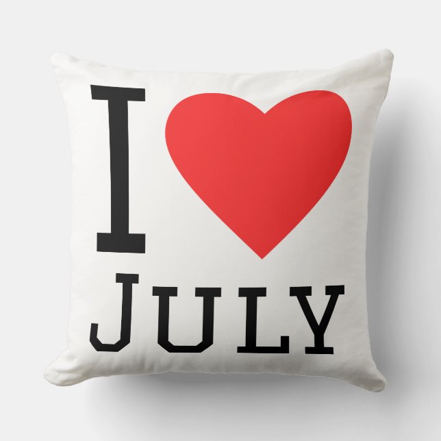 Coussin J'adore juillet (Recto)