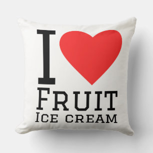 Coussin J'adore la glace aux fruits