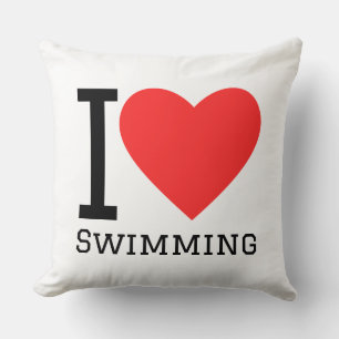 Coussin J'adore la natation