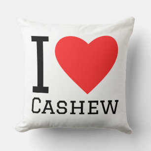 Coussin J'adore la noix de cajou