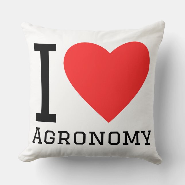 Coussin J'adore l'agronomie (Recto)