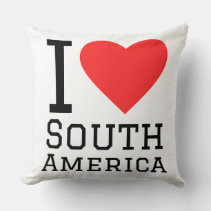 Coussin J'adore l'Amérique du Sud