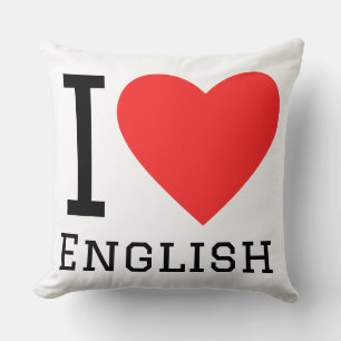 Coussin J'adore l'anglais