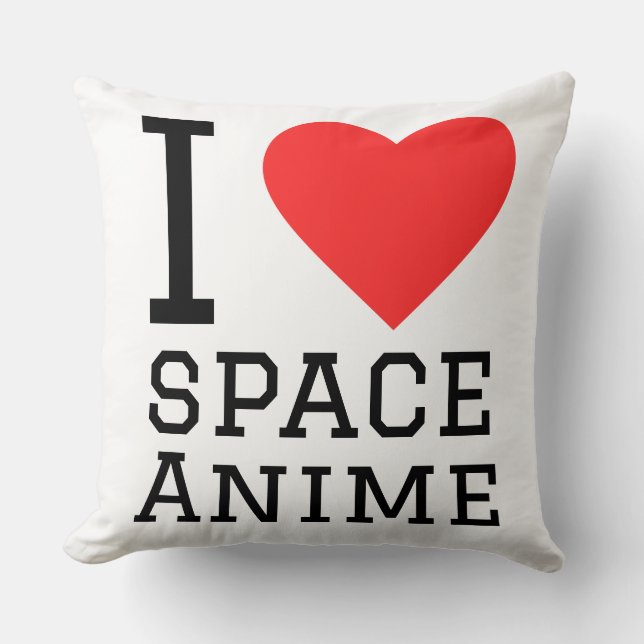 Coussin J'adore l'anime spatial (Recto)