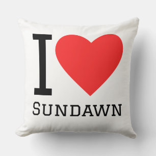 Coussin J'adore l'aube du soleil