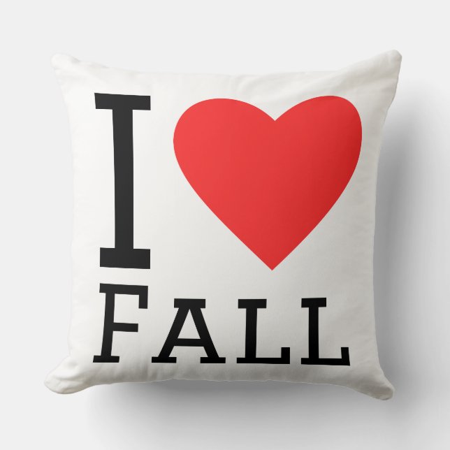 Coussin J'adore l'automne (Recto)