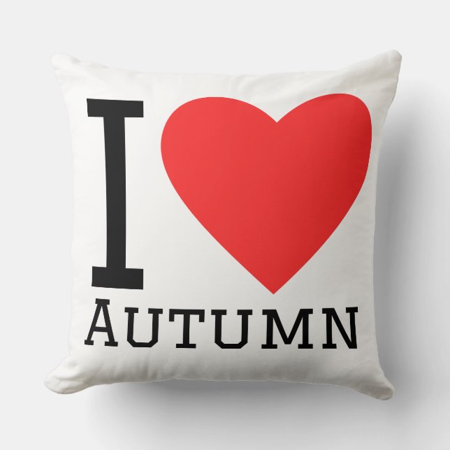 Coussin J'adore l'automne  (Recto)