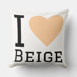 Coussin J'adore le beige