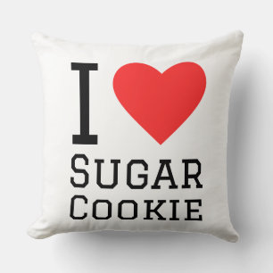 Coussin J'adore le biscuit au sucre 